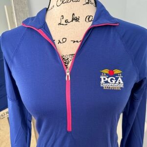 RARE 2016 PGA RLX Ralph Lauren Golf Performance Pullover Sweatshirt Wome…